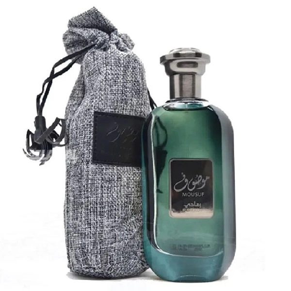 عطر ادکلن موصوف سبز رمادی ارض الزعفران اورجینال | MOUSUF RAMADI Perfume